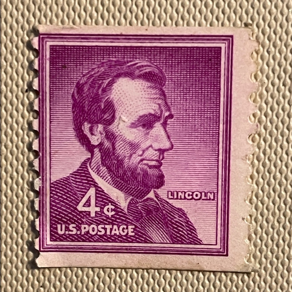 Purple U.S. Postage Stamp
